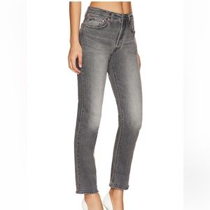 Levi’s 501 premium stretch denim‎ gray wash swan island button fly jeans 32 NWT